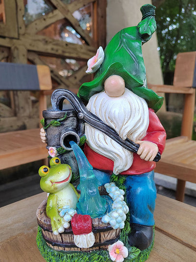 Solar Resin Dwarf Garden Ornament Waterproof Decorative Light