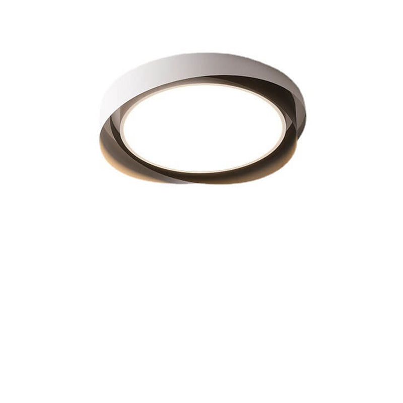 Modern Minimalist Round Wrought Iron LED Flush Mount Ceiling Light