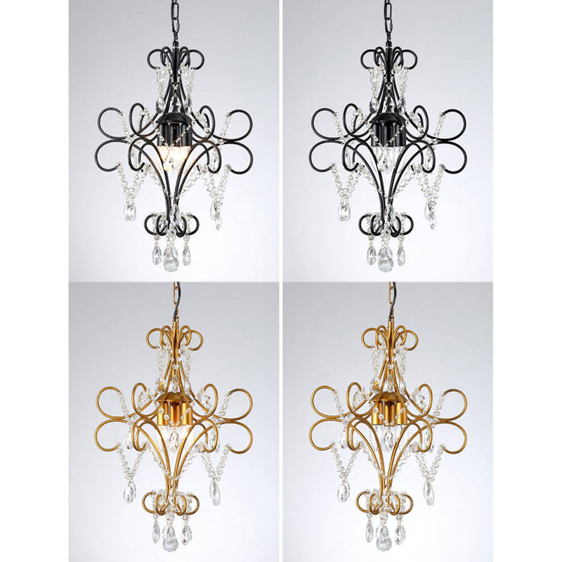 Vintage Luxury Crystal Candle Design 1/3 Light Chandelier