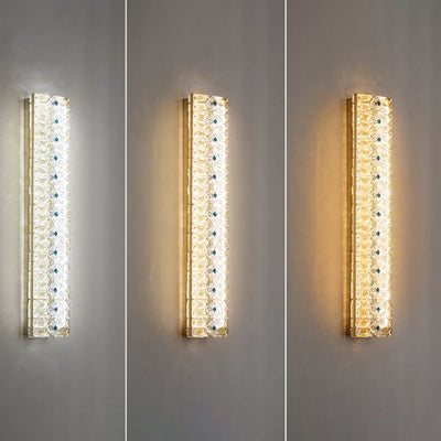 Luxury Crystal Strip Design LED Wall Sconce Lamp