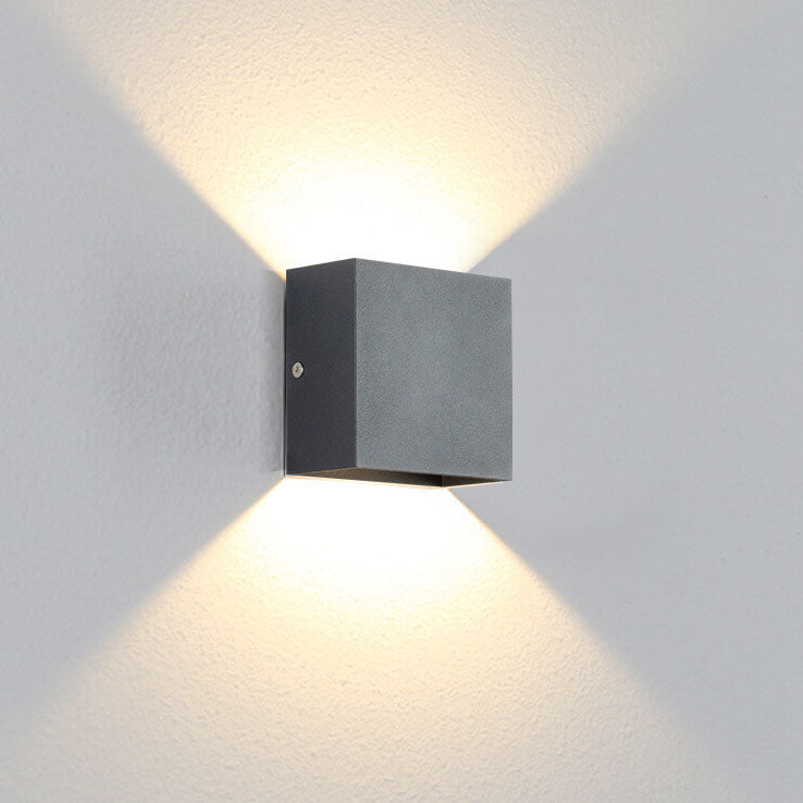 Modern Minimalist Square Aluminum LED Wall Sconce Lamp