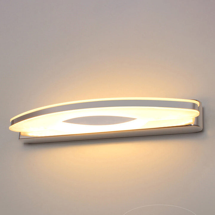 Moderne Acryl-Lampenschirm Wasserdicht Gebogene LED-Spiegel-Frontleuchte Wandleuchte 