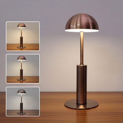 Lampe de table LED rechargeable en fer forgé européen 
