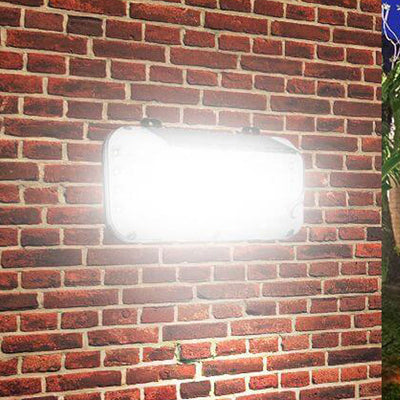 Outdoor Solar Four-sided Lighted Human Sensor Outdoor Garden Wall Sconce Lamp