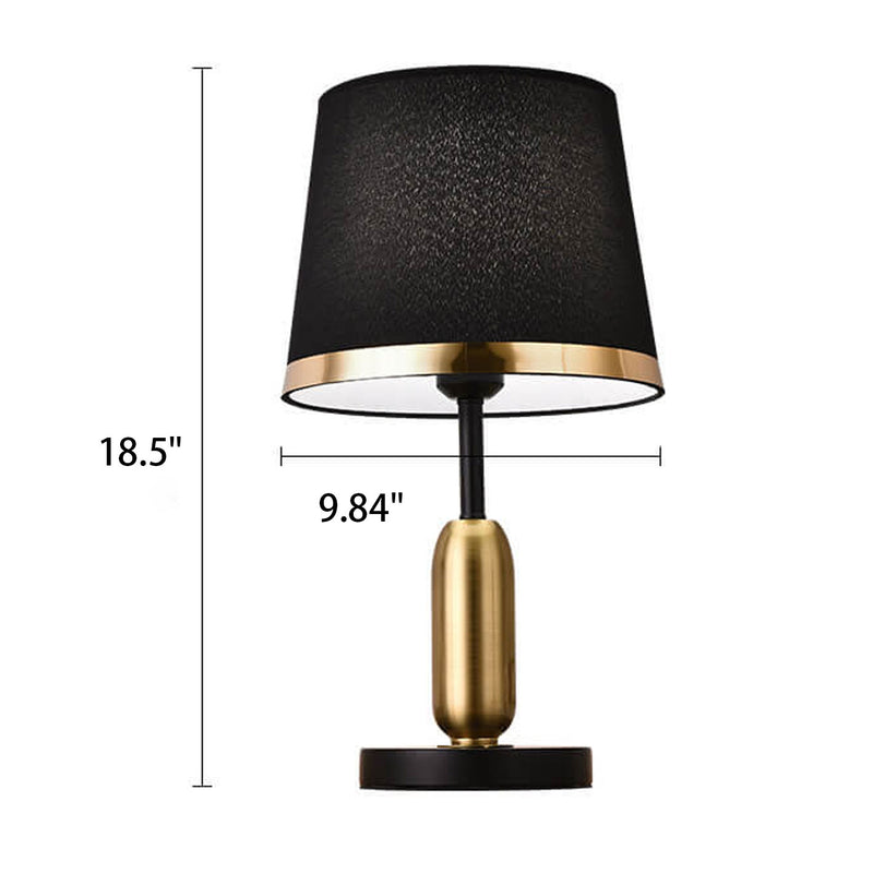 Lampe de Table 1 Lumière en Tissu Rétro Européen 