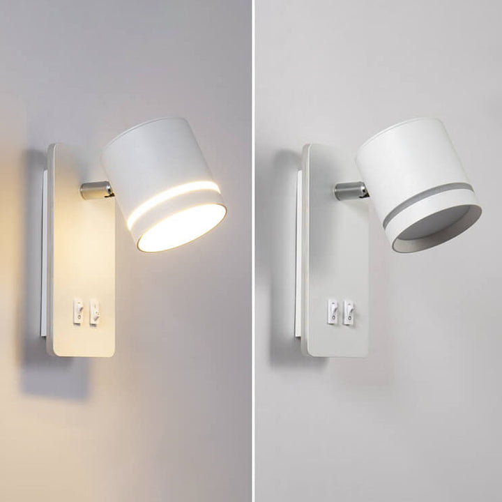 Moderner nordischer quadratischer Spot aus Eisen, drehbare LED-Lese-Wandleuchte für Wohnzimmer &amp; Schlafzimmer 
