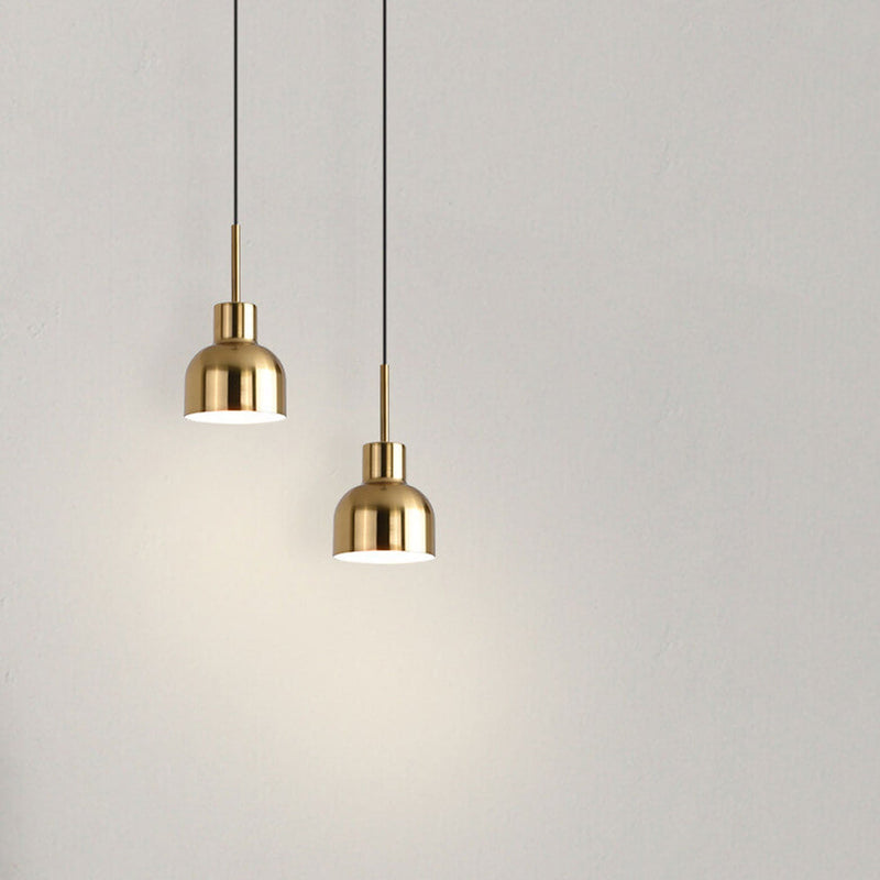 Industrial Iron Simple Bell Shade Design 1-Light Pendant Light