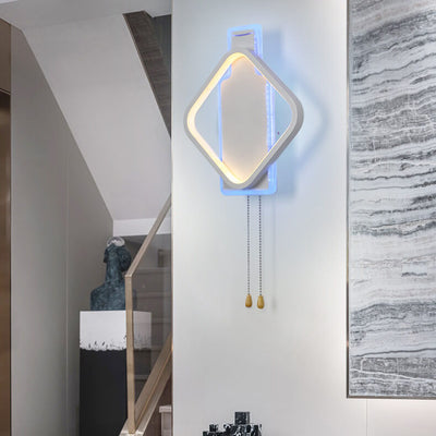 Moderne kreative quadratische Farblicht-LED-Wandleuchte 