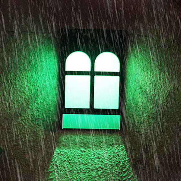 Solar Outdoor Fence Square RGB Farbe LED Zaun Wandlampe 
