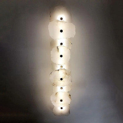 Chinese Modern Minimalist Rectangular Lucite Iron LED Wall Sconce Lamp