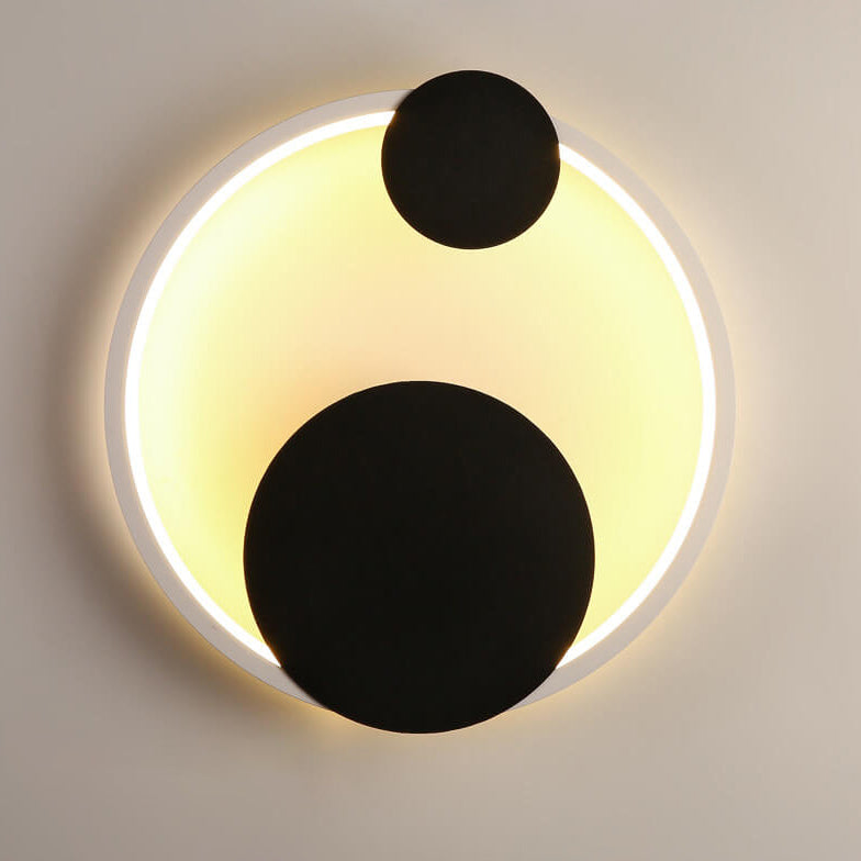Modern Minimalist Oval Round Ring LED Wall Sconce Lamp