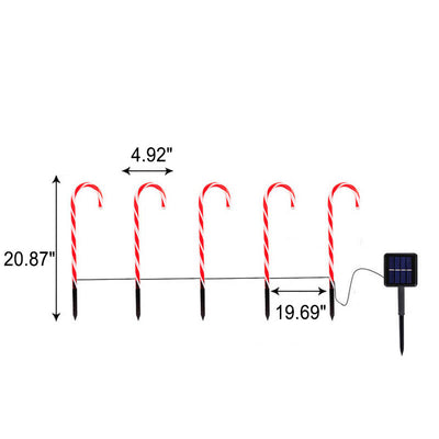 Christmas Decoration Solar Outdoor Lawn LED Garden Ground Insert Landscape Light