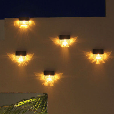 Solar Butterfly Light Outdoor Patio Zaun LED Wandleuchte Lampe