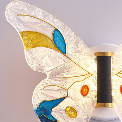 Nordic Creative Enamel Butterfly LED Wall Sconce Lamp