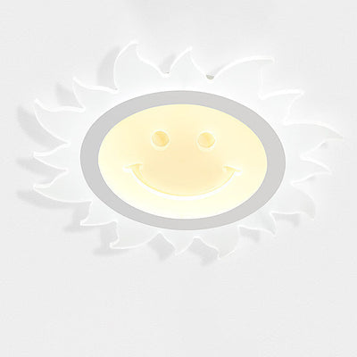 Creative Cartoon Smiley Sun LED-Deckenleuchte für bündige Montage