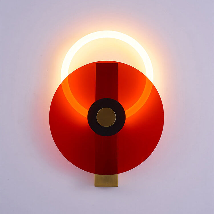 Moderne farbige leuchtende Acryl-Runde LED-Wandleuchte 