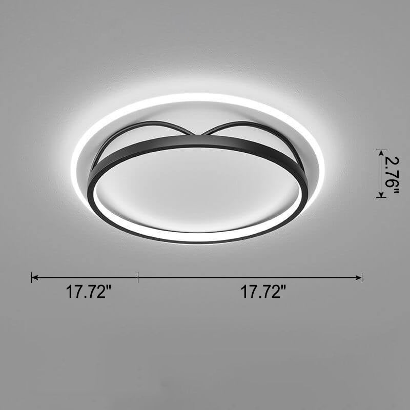 Nordische minimalistische LED-Deckenleuchte mit geometrischer Kunst