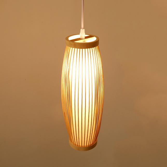 Creative Bamboo Weaving Lantern 1-Light Pendant Light