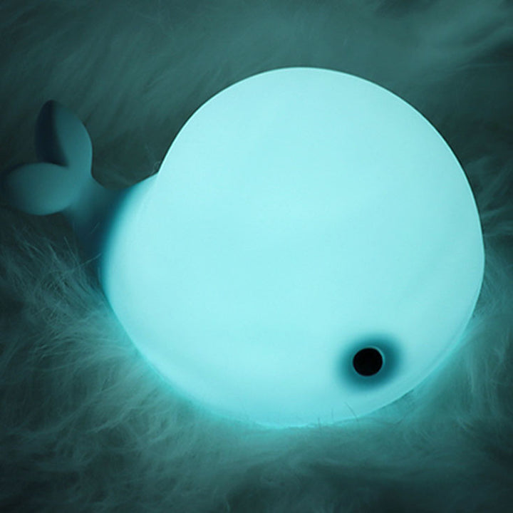 Lampe de table LED en forme de baleine, moderne et créative, en Silicone, veilleuse 