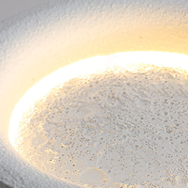 Applique murale LED en ciment ronde et créative moderne 