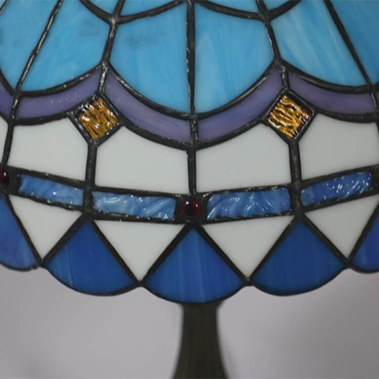 Lampe de Table en Alliage Tiffany Vintage Européenne à 1 Lumière 