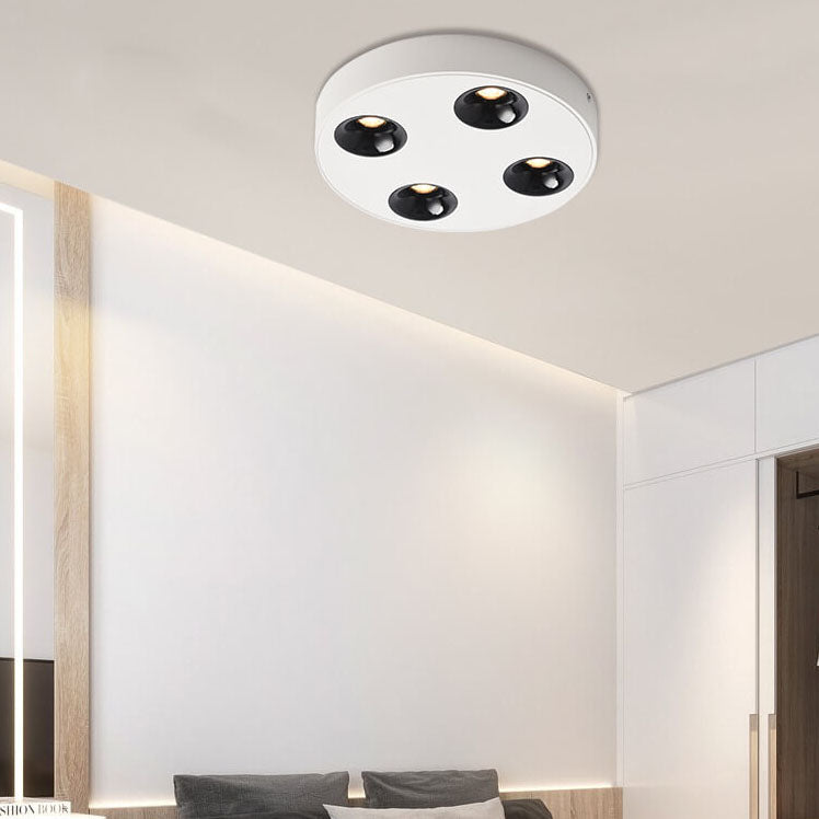 Minimalist Round Plate Spotlight Slim LED Flush Mount Ceiling Light