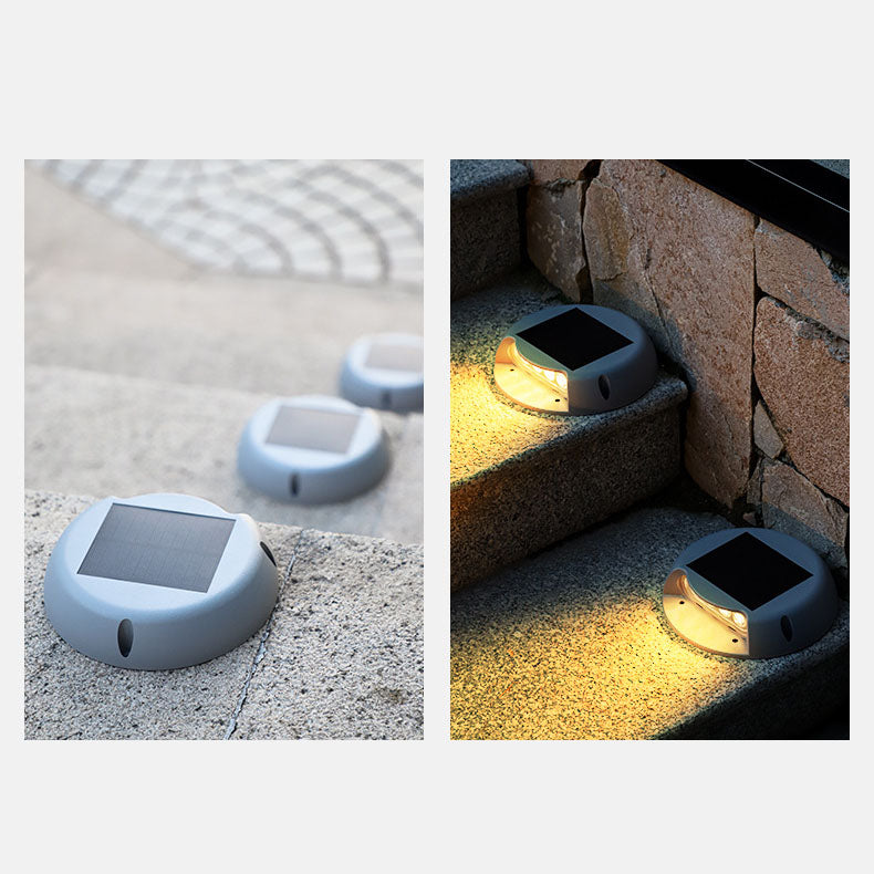 Modernes rundes wasserdichtes LED-Garten-Solarlicht für begrabene Gehwege im Freien 