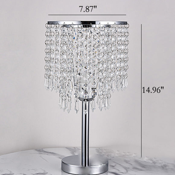 Decorative Minimalist Crystal 1-Light Table Lamp