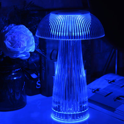 Lampe de table décorative LED à charge tactile éblouissante PMMA Creative Mushroom 