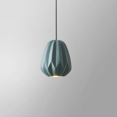 Nordic Macaron Texture Oval Resin 1-Light Pendant Light