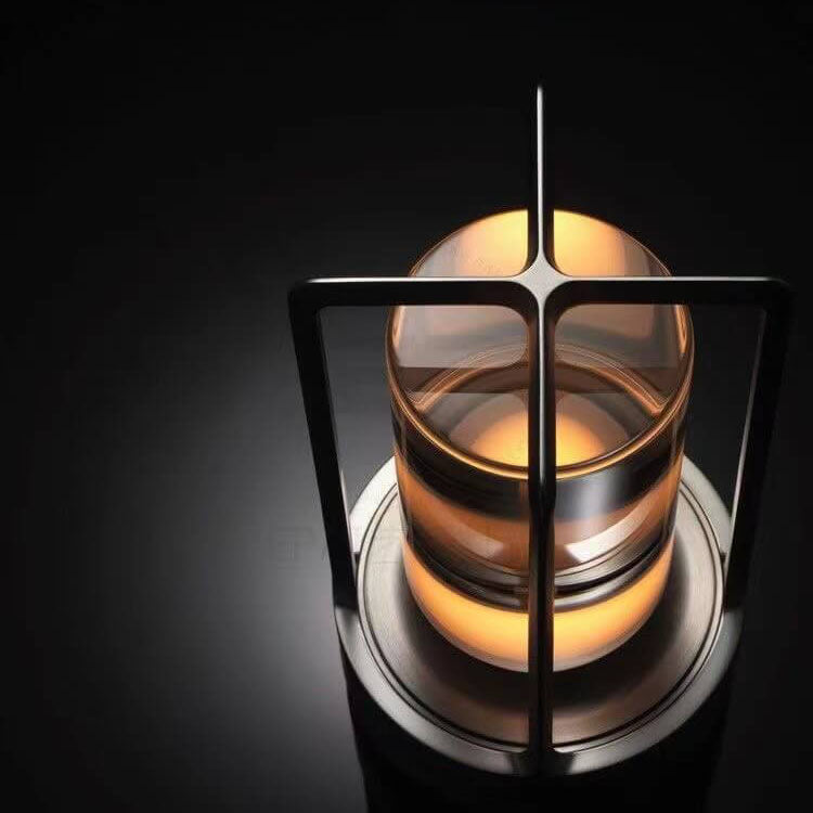 Nordic Vintage Aluminum Acrylic USB Rechargeable Night Light Table Lamp