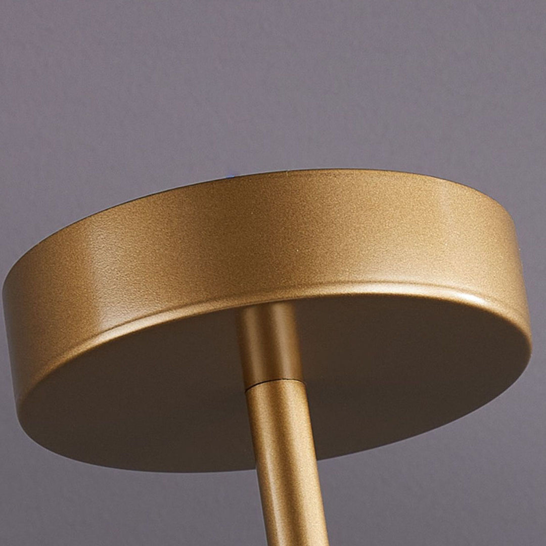Lampe suspendue à 1 lumière en forme de colonne en tissu de fer de luxe, style nordique vintage 