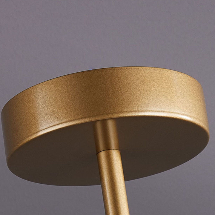 Lampe suspendue à 1 lumière en forme de colonne en tissu de fer de luxe, style nordique vintage 