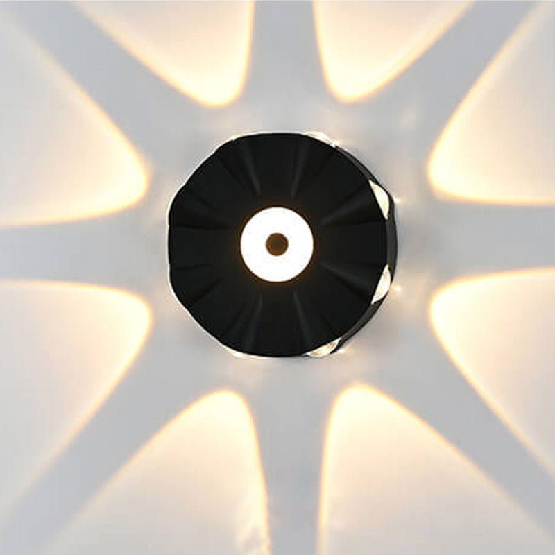 Applique murale LED étanche en aluminium rond moderne et créatif pour l&