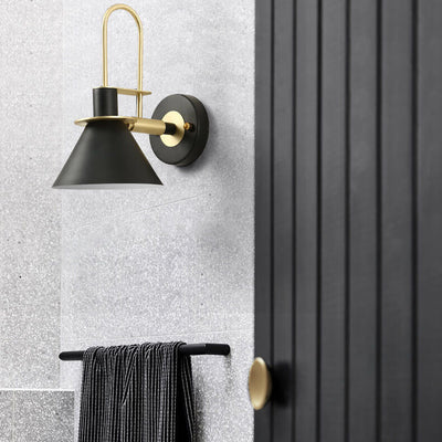 Industrial 1-Light Conical Wall Sconce Lamps