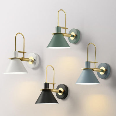 Lampes murales coniques industrielles à 1 lumière 