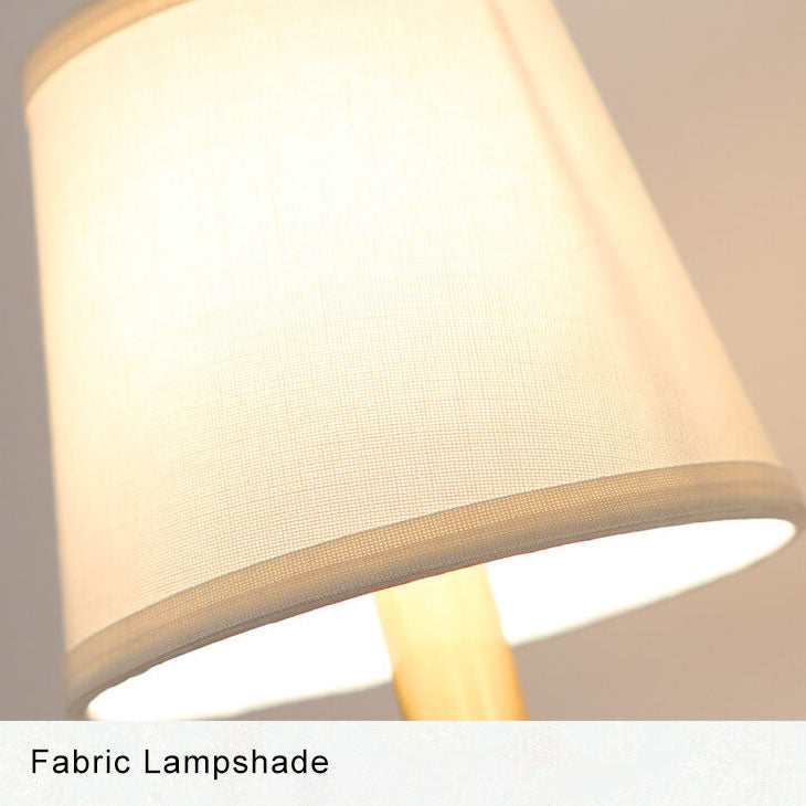 Modern Fabric Plant-Like 1-Light Armed Sconce Lamp