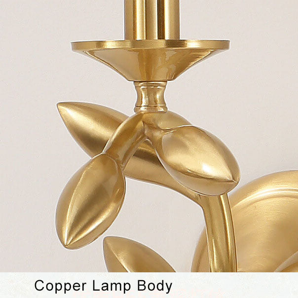 Modern Fabric Plant-Like 1-Light Armed Sconce Lamp