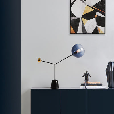 Moderne kreative Satellitenglas-Eisen 1-Licht Tischlampe 