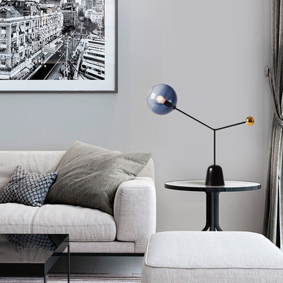 Moderne kreative Satellitenglas-Eisen 1-Licht Tischlampe 