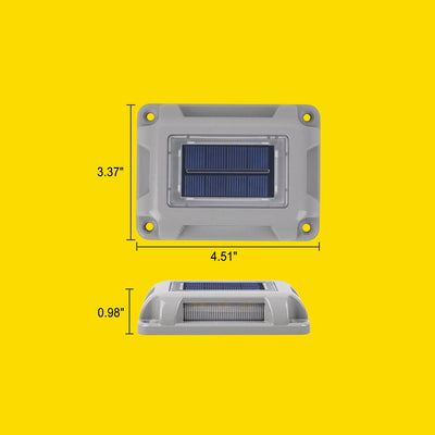 Rechteckiges, druckfestes, wasserdichtes LED-Gartenstufenlicht aus Aluminiumlegierung für den Außenbereich