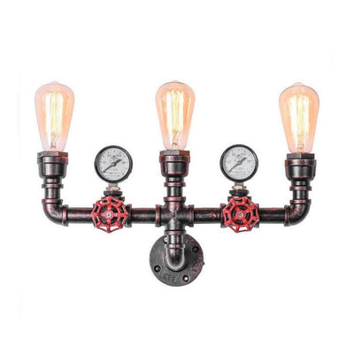 Industrielle Retro-kreative Metallrohr-2/3-Licht-Wandleuchte-Lampen 