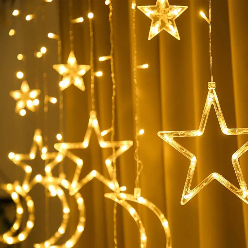 Éclairage de fête LED étoile lune décoration d&