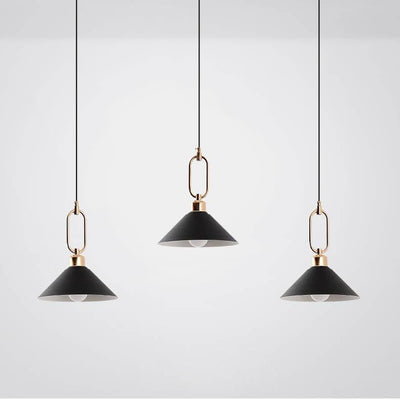 Modern Macarons Umbrella Shade 1-Light Metal Ring Pendant Light