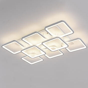 Minimalist Square Combination Acrylic LED Flush Mount Ceiling Light