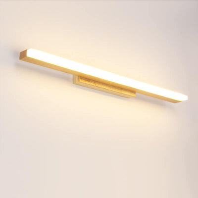 Modern Wood Linear LED Mirror Front Light Wall Sconce Lamps