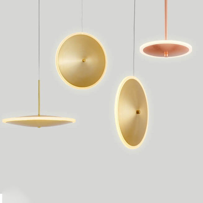 Modern Flying Saucer 1-Light LED Pendant Light