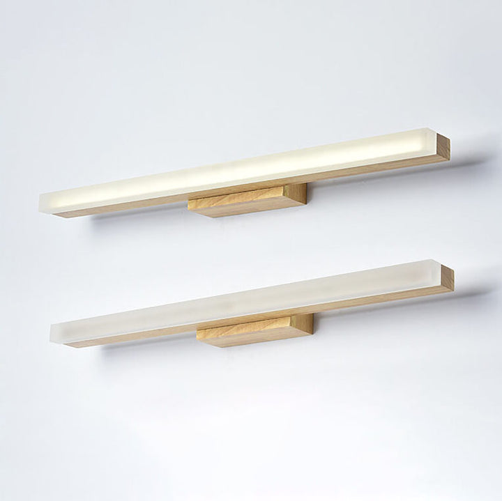 Moderne Holz Lineare LED Spiegel Frontleuchte Wandleuchte Lampen 