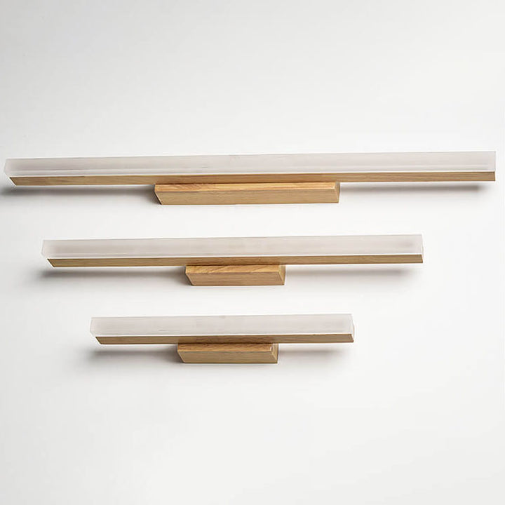 Moderne Holz Lineare LED Spiegel Frontleuchte Wandleuchte Lampen 