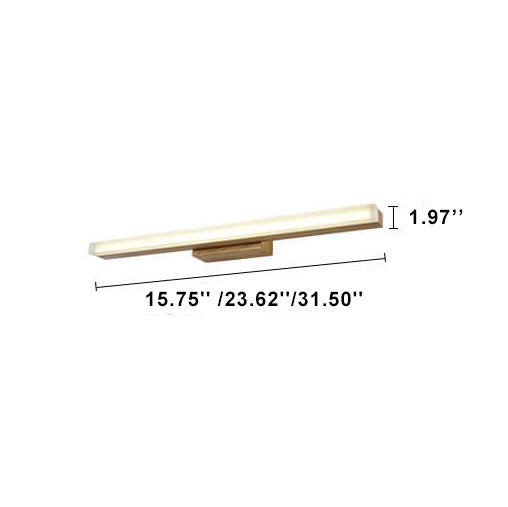 Moderne Holz Lineare LED Spiegel Frontleuchte Wandleuchte Lampen 